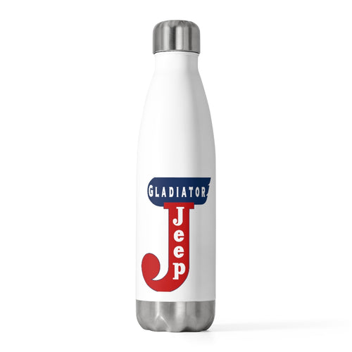 1960s Vintage Red and Blue Jeep Gladiator 20oz Insulated Bottle