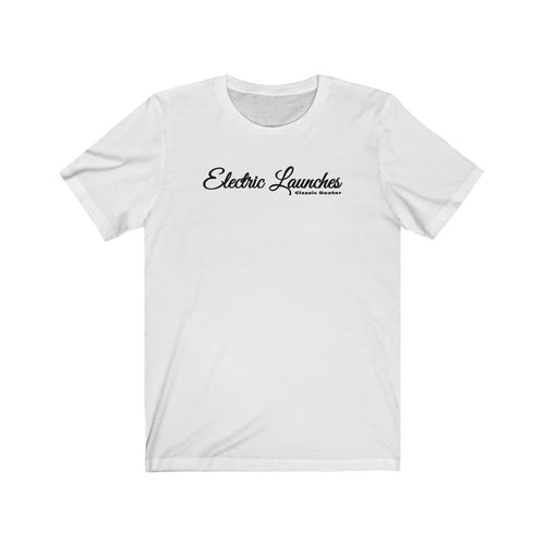 Electric Launches Unisex Jersey Short Sleeve Tee by Retro Boater