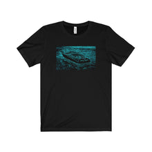 Vintage Riva in the Dark by Retro Boater Unisex Jersey Short Sleeve Tee
