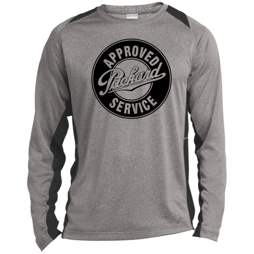 Vintage Packard Auto Company Dealer Serivce Sign ST361LS Long Sleeve Heather Colorblock Performance Tee
