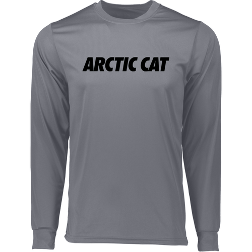 Classic Style Black Arctic Cat Long Sleeve Moisture-Wicking Tee