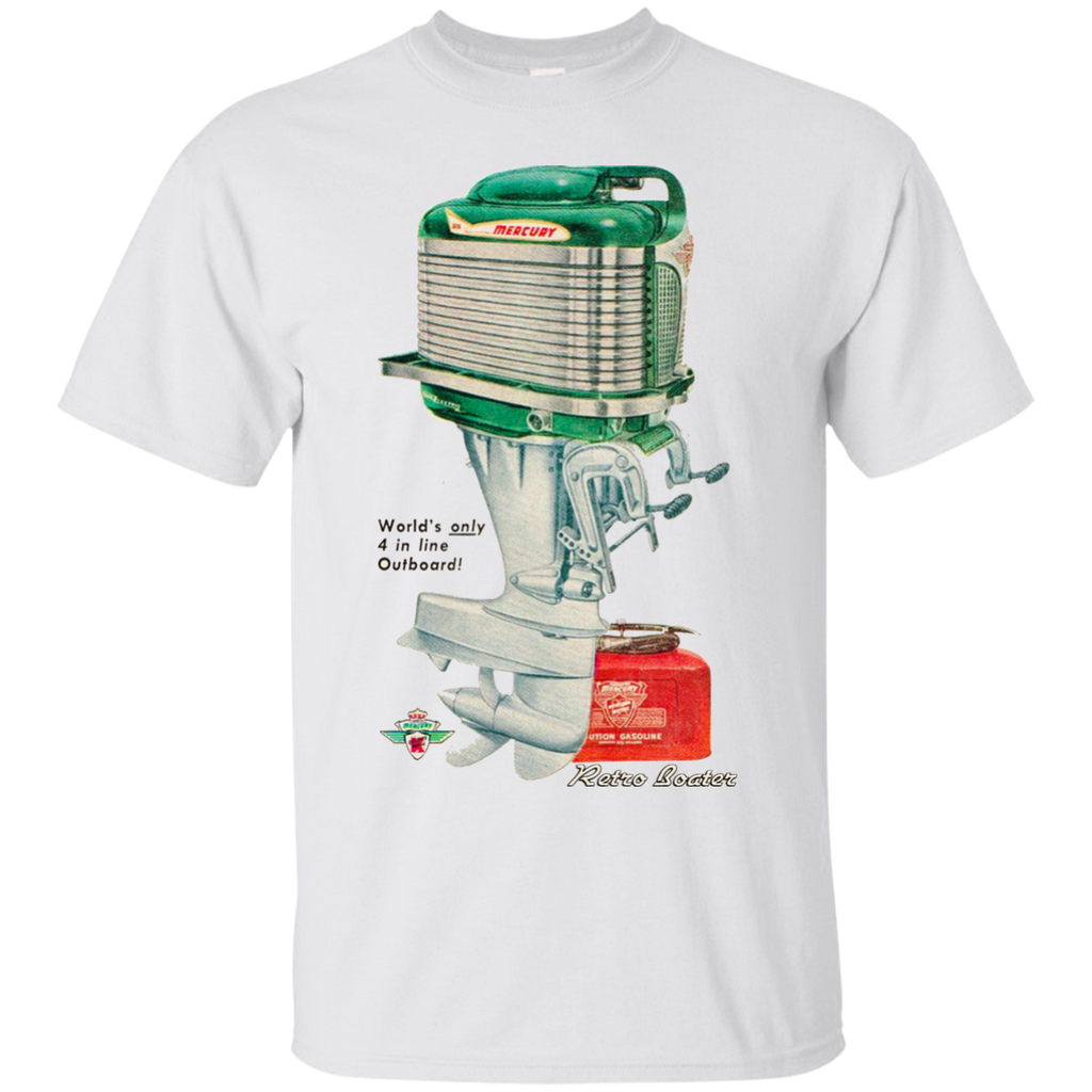 Mercury Outboard Engines by Retro Boater G200 Gildan Ultra Cotton T-Shirt Mercury Outboard Engines by Retro Boater G200 Gildan Ultra Cotton T-Shirt