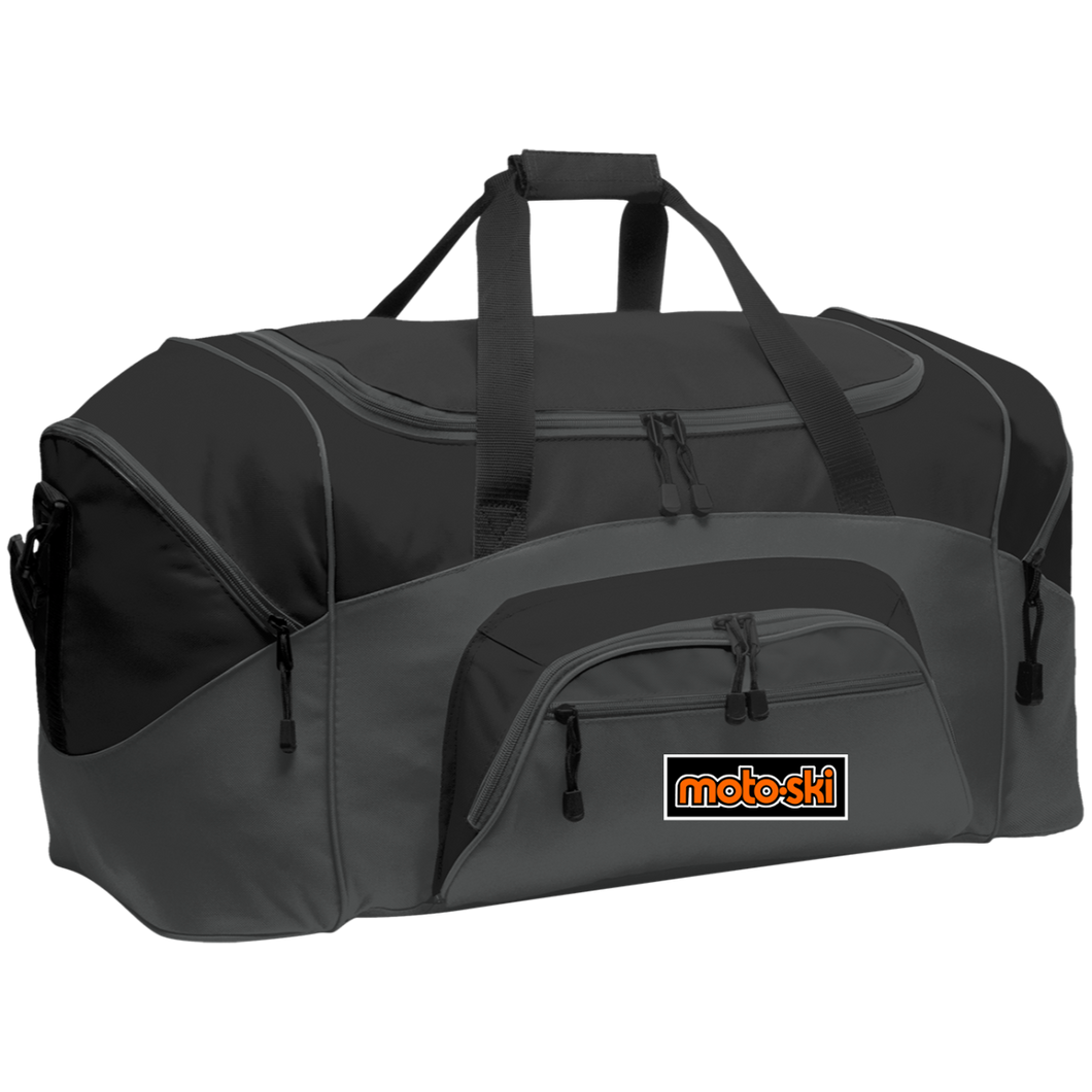 Vintage Moto-Ski Colorblock Sport Duffel