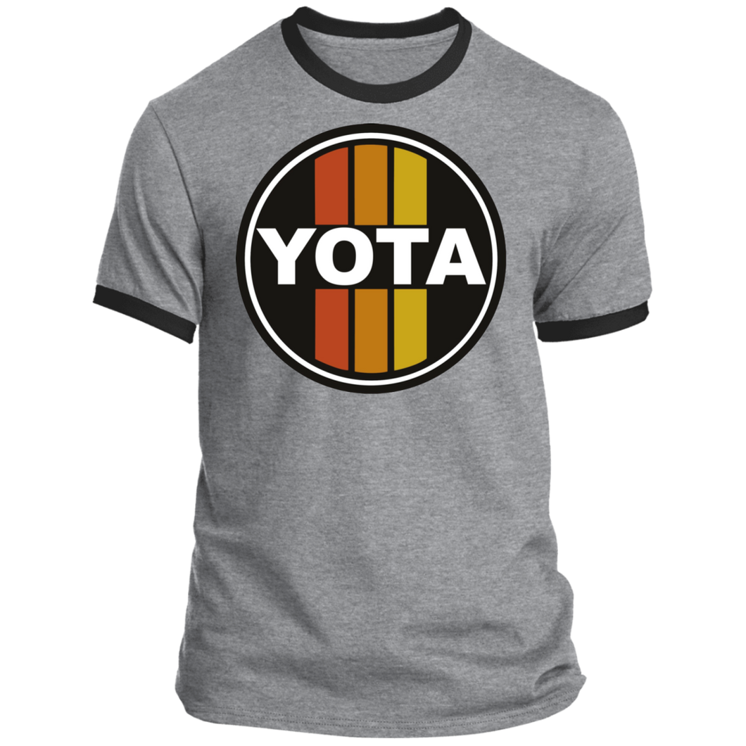 Vintage look Yota Toyota Circle Sign Style Ringer Tee
