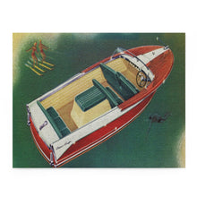 Vintage Late 50s Chris Craft Continental with Fins Sign Puzzle (120, 252)
