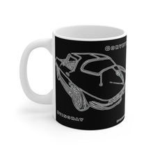 Chevy Stingray Corvette White Ceramic Mug by SpeedTiques