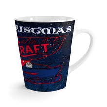 Merry Christmas Feathercraft Latte mug by Retro Boater
