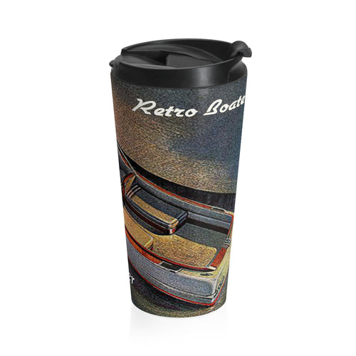 Chris Craft Express Cruiser by Retro Boater Stainless Steel Travel Mug