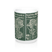 Wizard Outboard Engine Co. 15oz Mug by Retro Boater