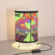 1970s Plymouth Super Stock Roadrunner Tripod Lamp with High-Res Printed Shade, US/CA plug