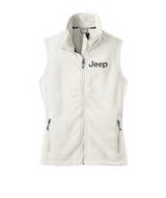 Vintage Jeep Embroidered Women's Fleece Vest or Similar