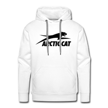 Classic Black Arctic Cat Snowmobile Men’s Premium Hoodie - white