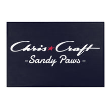 Custom Chris Craft Launch Sandy Paws Navy Blue Vintage Chris Craft Algonac, Michigan Dock Mat