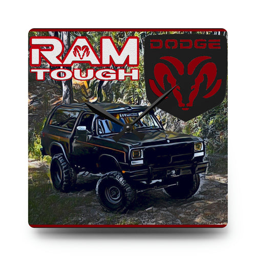 Keith Miller Ram Charger Acrylic Wall Clock