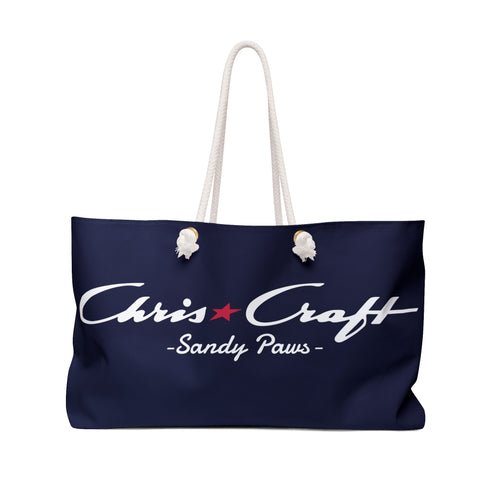 Sandy Paws Chris Craft Launch Weekender Bag