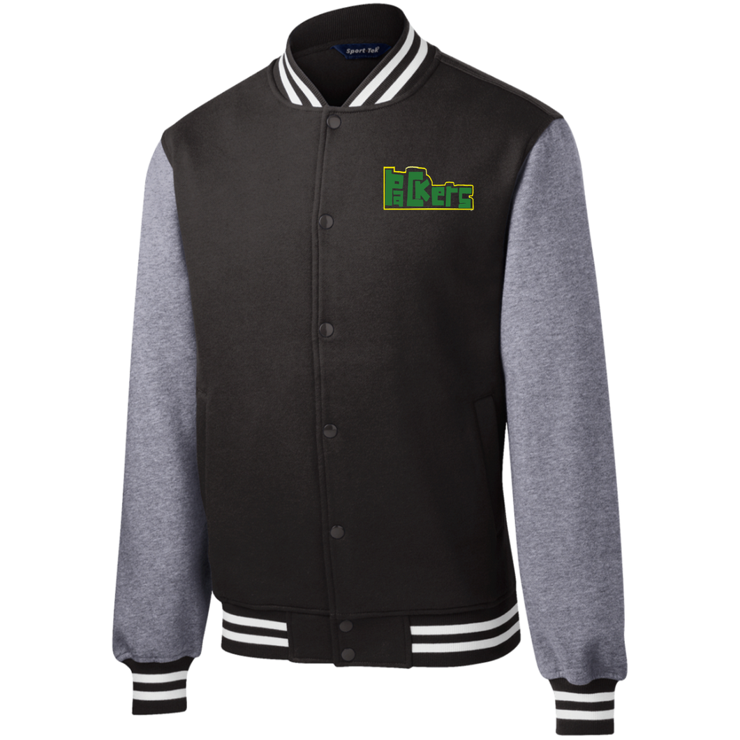 Quinnwear Green Bay Packers Fleece Letterman Jacket