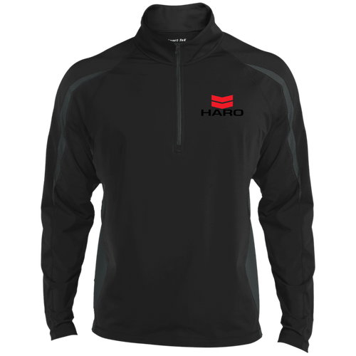Vintage Haro Bikes Men's Sport Wicking Colorblock 1/2 Zip