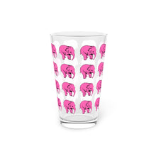 Vintage Style Delerium Tremens Pink Elphant Beer Pint Glass, 16oz