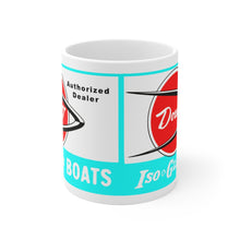 Dorsett Boat Dealer Sign White Ceramic Mug by Retro Boater