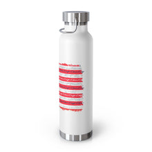 Distressed Flag with Classic Chris Craft Boat 22oz Vacuum Insulated Bottle