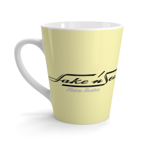 Lake and Sea Latte mug by Retro Boater