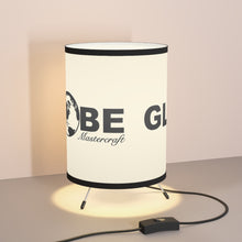 Vintage Globe Mastercraft Tripod Lamp with High-Res Printed Shade, US/CA plug