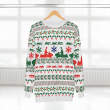 Snowmobile Christmas  Pattern Unisex Sweatshirt