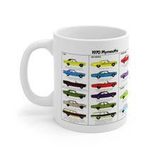 1970 Plymouth Lineup Ceramic Mug 11oz