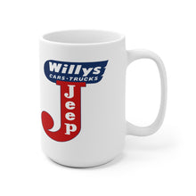 Willys Jeeps White Ceramic Mug by SpeedTiques