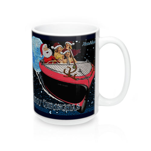 Santa's Got A Brand New Sleigh! 15oz Mug by Retro Boater