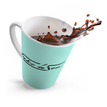 Distressed Logo Lake and Sea Latte mug by Retro Boater