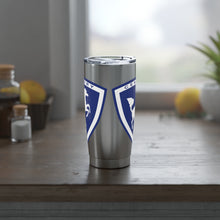 Vintage Century Crest in Blue and White Vagabond 20oz Tumbler