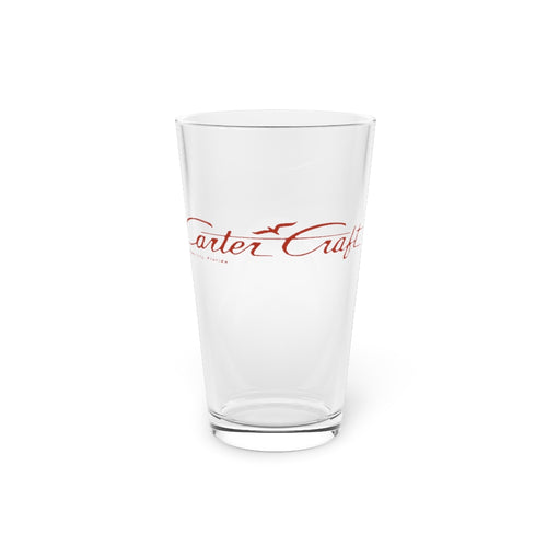 Vintage Carter Craft Boats Panama City FL Pint Glass, 16oz