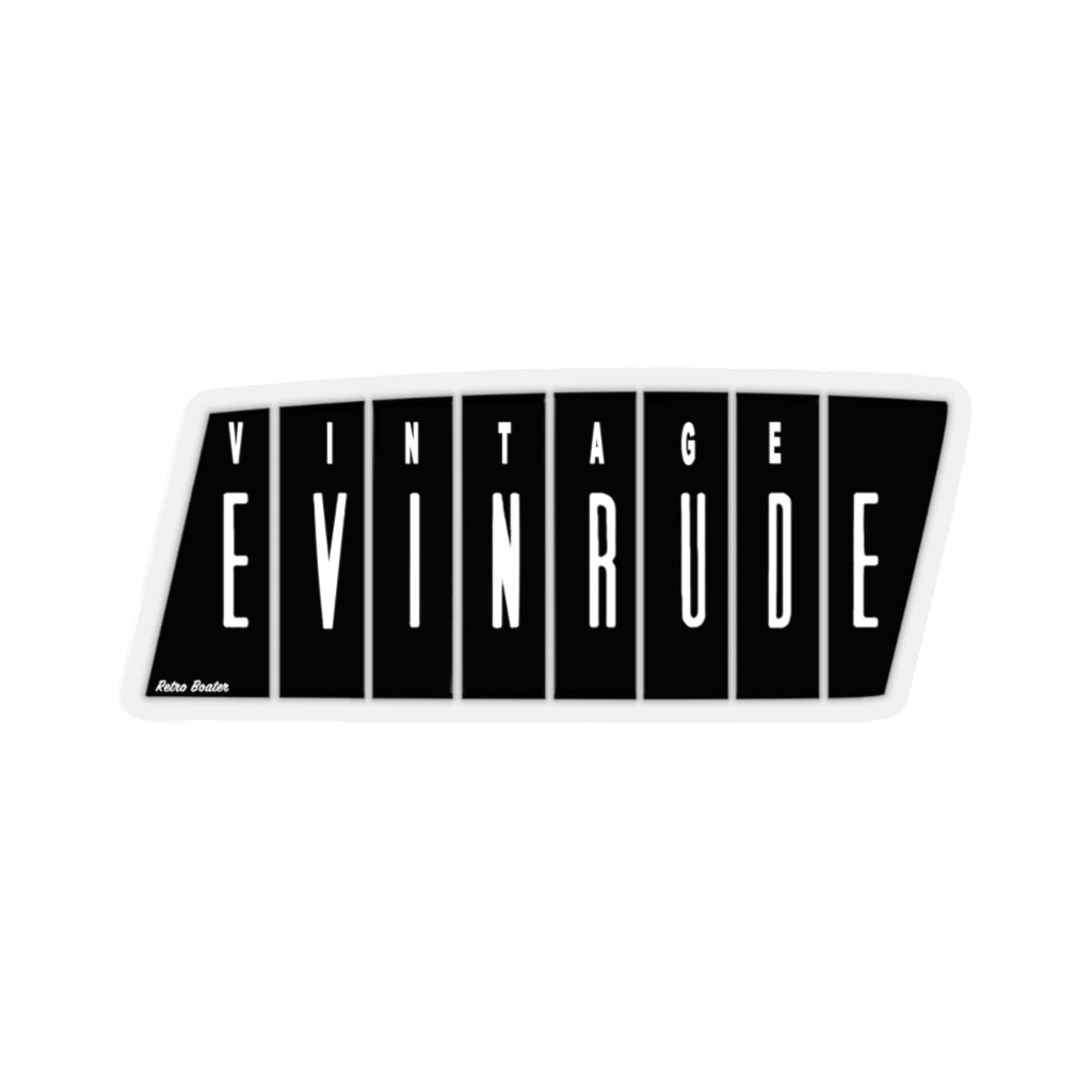 Vintage Evinrude Outboard Engines Kiss-Cut Stickers by Retro Boater