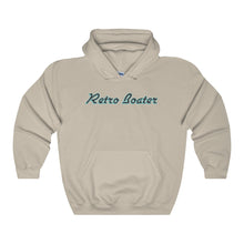 Retro Boater in Dark Grey/Teal Heavy Blend Hooded Sweatshirt