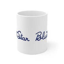 Blue Star Boats Miami, Oklahoma White Ceramic Mug by Retro Boater