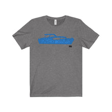Cruiser in Blue by Retro Boater Unisex Jersey Short Sleeve Tee