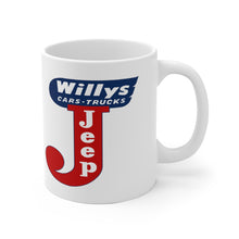 Willys Jeeps White Ceramic Mug by SpeedTiques