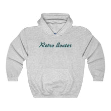 Retro Boater in Dark Grey/Teal Heavy Blend Hooded Sweatshirt