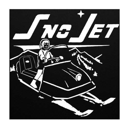 1960s Sno Jet Snowmobile Advertisement Die-Cut Metal Sign