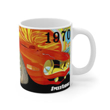 1970 Plymouth Hemi Cuda White Ceramic Mug by SpeedTiques