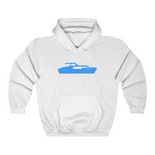 Blue Cruiser by Retro Boater Heavy Blend Hooded Sweatshirt