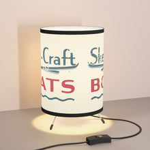 Skee-Craft Boats Tripod Lamp with High-Res Printed Shade, US/CA plug