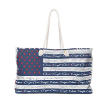 Vintage Chris Craft American Flag Weekender Bag