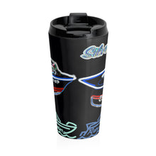 Silver Arrow Exterior in Neon Stainless Steel Travel Mug