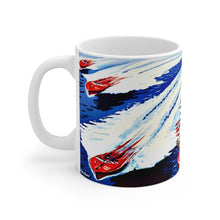 Antique Boat Race White Ceramic Mug by Retro Boater