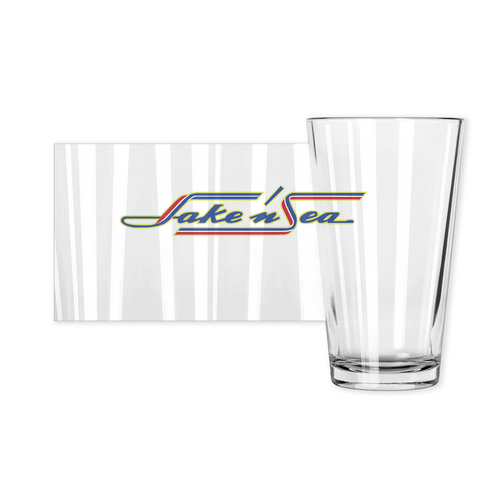 Geoff Reynolds Lake N' Sea Logo Pint Glass