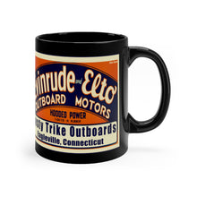 Rusty Trike Outboards Black mug 11oz by Retro Boater