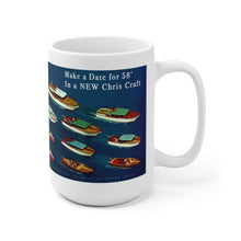1958 Chris Craft Line-Up White Ceramic Mug by Retro Boater