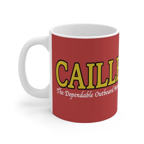 Caille Outboard Boats White Ceramic Mug by Retro Boater